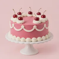 Cherry celebration cake — view 1