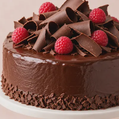 Chocolate & raspberry cake — view 3