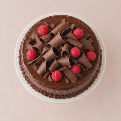 Chocolate & raspberry cake — view 4
