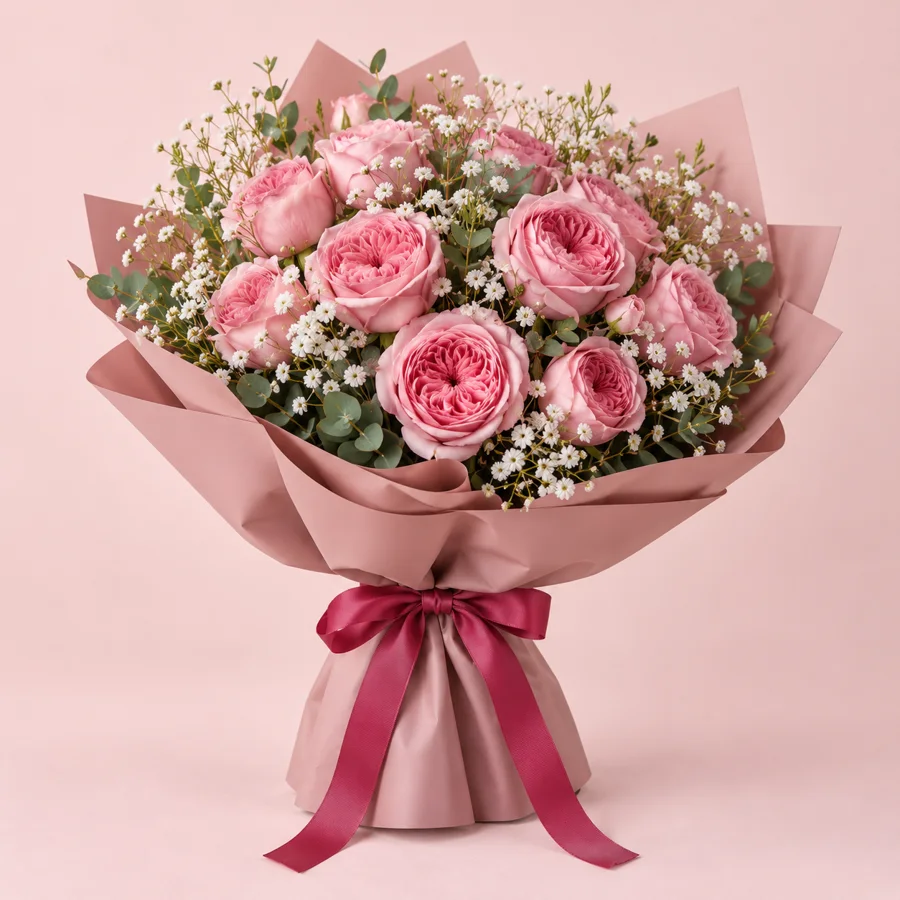 The garden rose bouquet — view 1